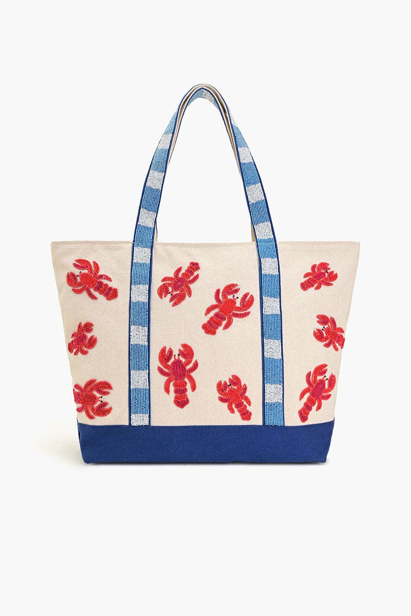 Coastal Claw Beaded Boat Bag