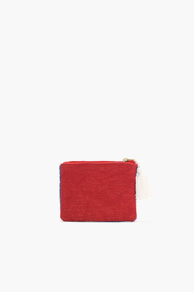 Coastal Claw Beaded Coin Pouch