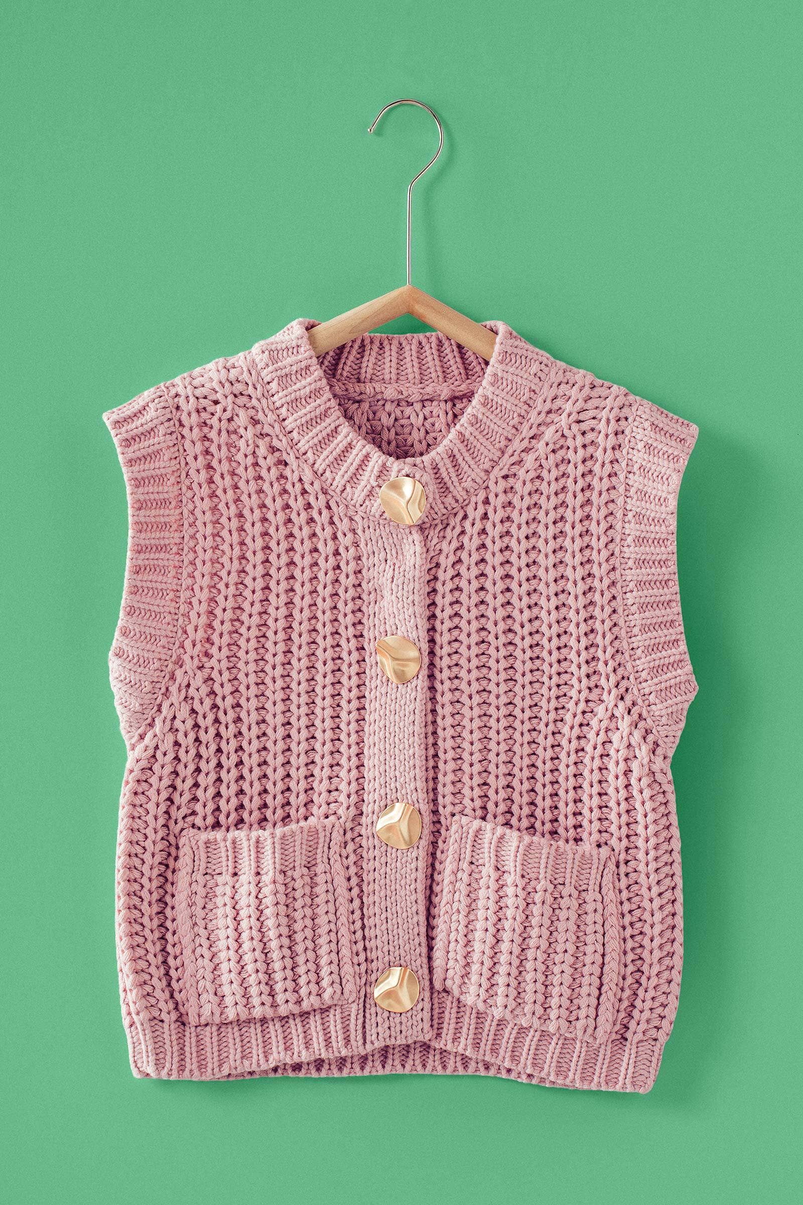 Chunky Knit Sweater Vest