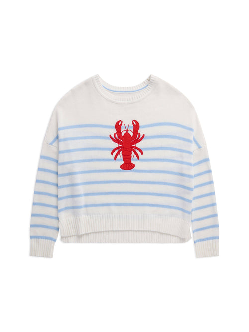Coastal Claw Lobster Stripped Sweater