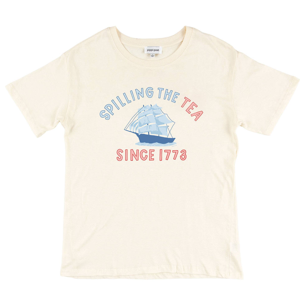 Spilling The Tea Tee - Ivory