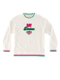 "DAY DINKER" SWEATSHIRTS, WHITE