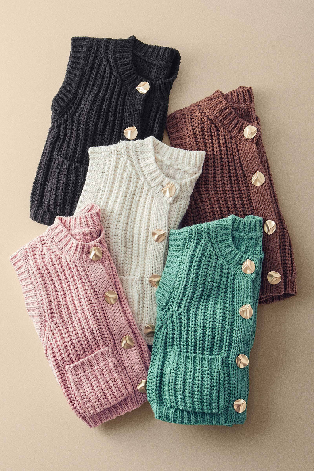 Chunky Knit Sweater Vest
