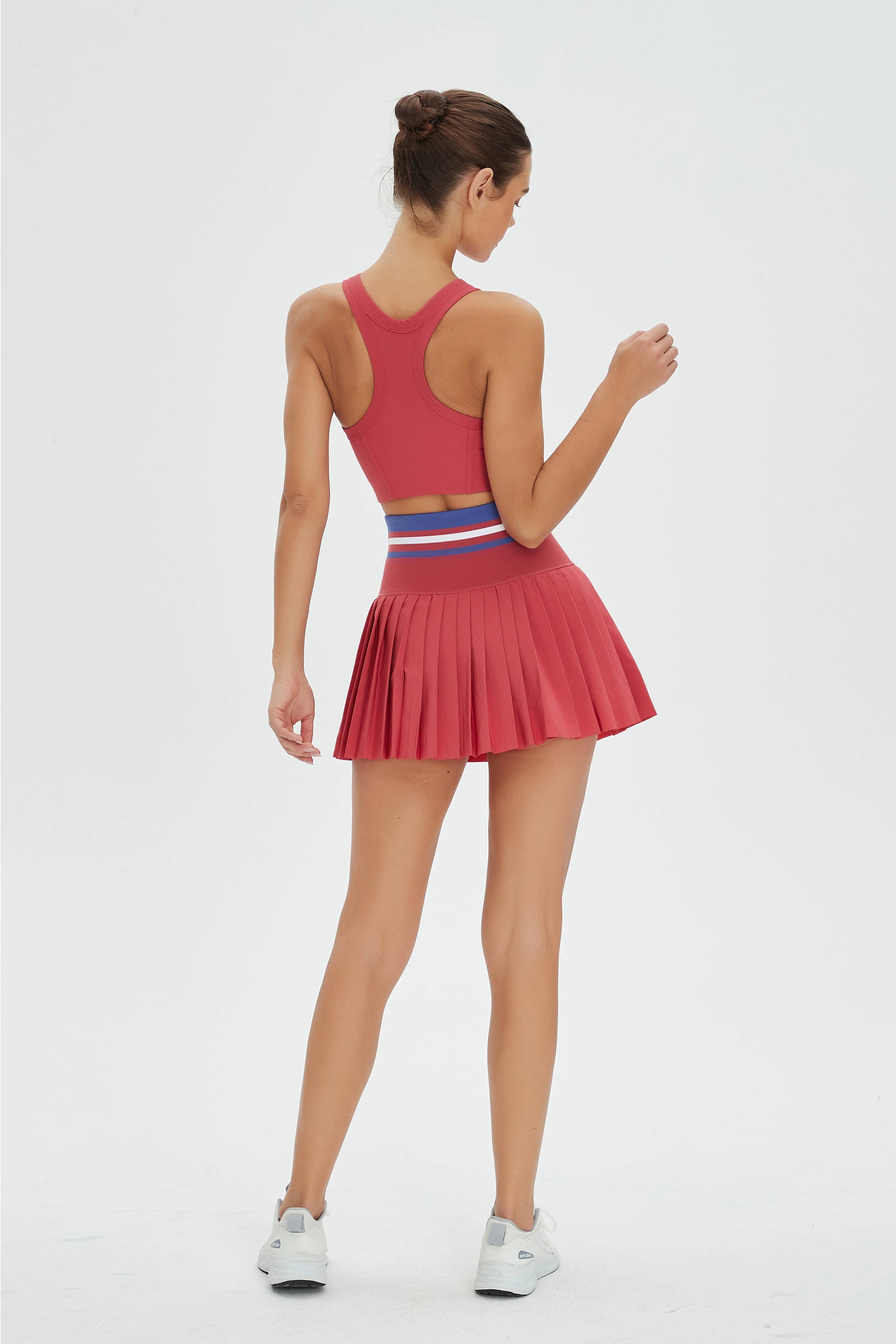 Aurelia Active Top and Pleated Tennis Skirt 2-Piece Set