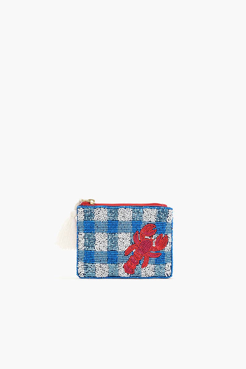 Coastal Claw Beaded Coin Pouch