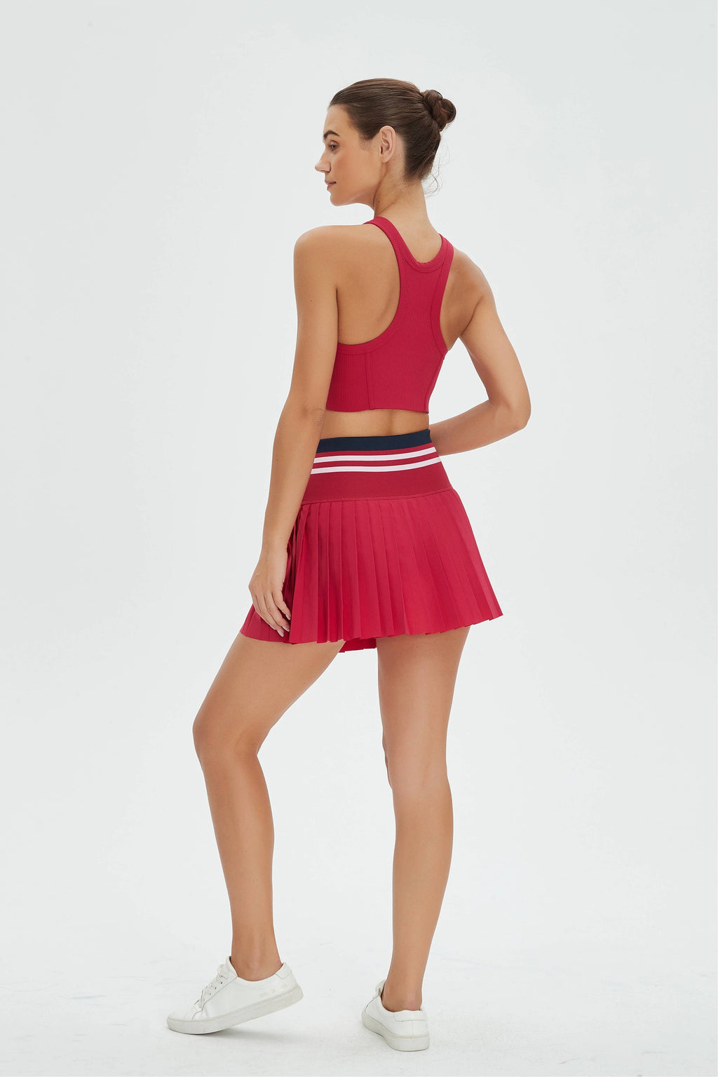 Aurelia Active Top and Pleated Tennis Skirt 2-Piece Set